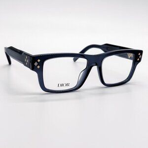 NEW DIOR EYEGLASSES DIOR CD DIAMONDO S3I 3000 SQUARE BLUE GREY EYEGLASSES DIOR